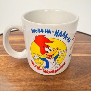 Applause Woody Woodpecker Three cheers Coffee Mug Cup VTG 1983 Ceramic 26403